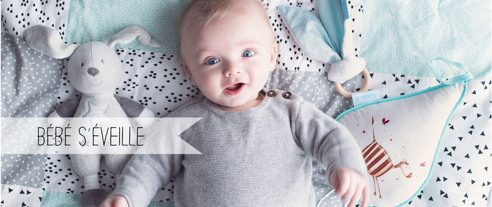 Goutte musicale et hochet zèbre Mathilde B