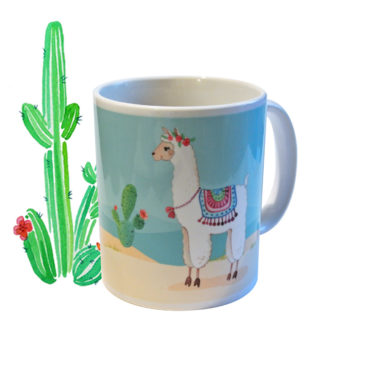 Mug maman Alpaga illustré en France par Mathilde B