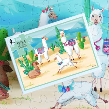 Puzzle alpaga lama Mathilde B
