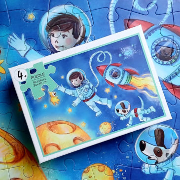 puzzle enfant cosmonaute