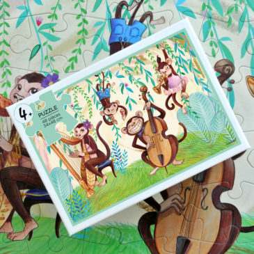 Puzzle singe musique